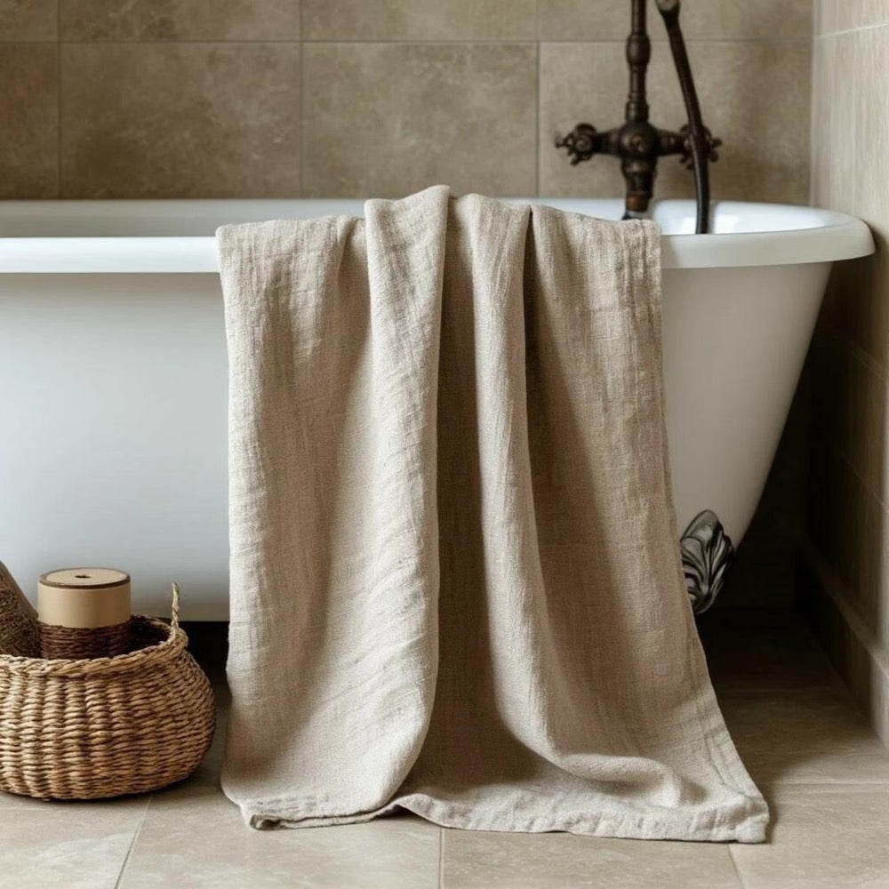 Organic Linen Towel. Bath / Hand / Face Towels. SPA / Beach Custom Size